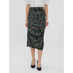 NEW Vero Moda Olga Floral Ruched Midi Skirt Size XS